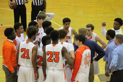 After being shut out in the first quarter, Coach Terry Gorsich huddled his team together and settle down their first-game jitters.