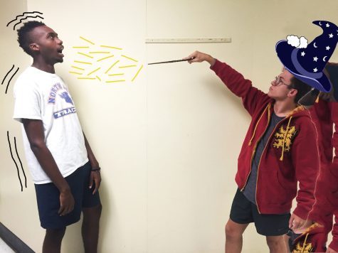 Seniors Brandon Isnetto and Kevin Waweru exemplify the hidden witchcraft that goes on in our school. Don’t mess with Harry Potter. 