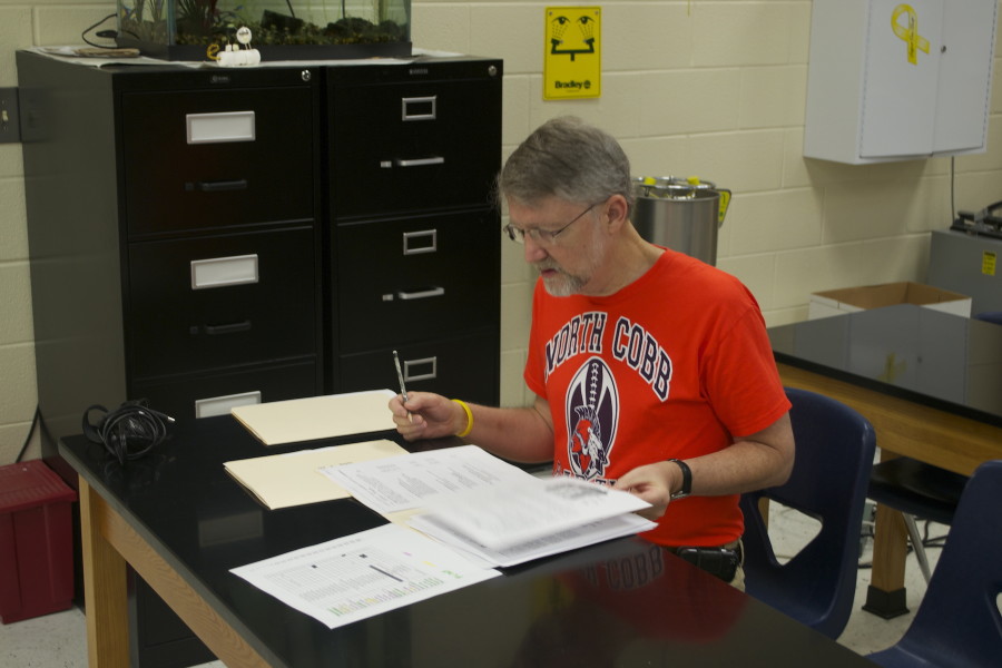 Dr. McCoy, Magnet biology teacher and champion of science, has served as a lodestone for North Cobb, attracting students to the schools Magnet program just for the opportunity to teach them. 
