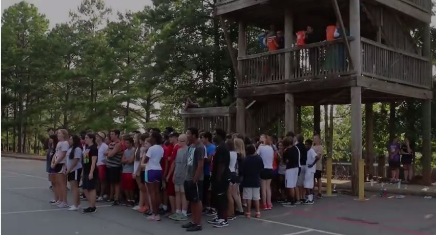 North Cobb Marching Band completes ALS Ice Bucket Challenge