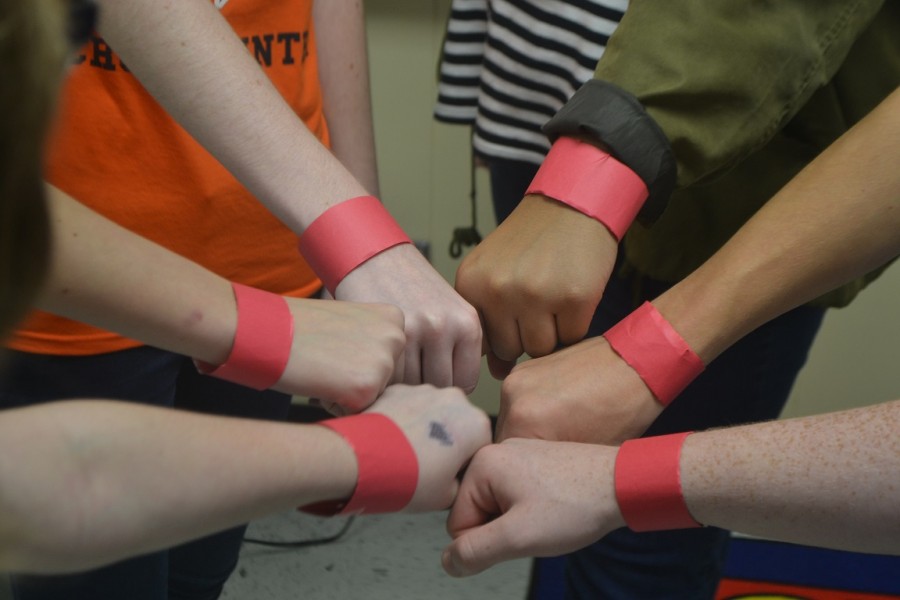 
Band Together! North Cobb Students emulate the Red Band Society by putting on red bands to show how the intensive care kids look on the positive side of things.
