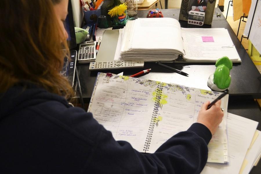 	After three days of snow, zoology teacher Ms. Adams struggles to rearrange her class schedule. She said, “With the missed days this week and the two snow days from before, we have already missed a week out of the semester!”