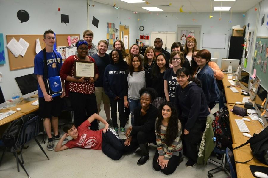 The Chant staff received a silver crown from the Columbia Scholastic Press Association last Friday, a prestigious honor. NC was one of 10 to be considered for the award out of thousands of applicants. “I’m so incredibly proud of our staff and what they’ve been able to accomplish in... less than a semester,” said Newspaper adviser Ms. Kovel. “I think all of the ridiculously hard work and time and effort that everyone put into creating dynamic stories...has made such a difference, and I know all of my students must be incredibly proud of themselves for all of that hard work.”