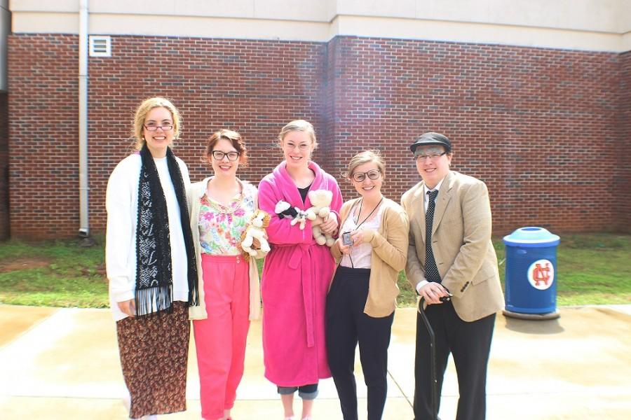 Seniors celebrate the first day of Senior Week by dressing up as senior citizens. “I am really excited and I’m ready to move on from high school” senior Savannah Gonzalez said.
