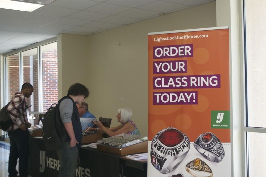 Located+in+the+cafeteria+today+and+September+30th%2C+juniors+get+the+chance+to+personalise+your+own+class+rings.+A+Herff+Jones+representatives+says+%E2%80%9CWe+are+really+excited+to+be+back+here+for+class+rings+it+is+a+great+tradition+here+at+north+Cobb.+Last+year+we+had+the+first+ceremony+and+it+was+a+great+success+and+we+would+like+to+continue+the+tradition%E2%80%9D.