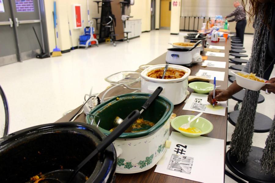 Teachers around the school were invited to participate in the second annual chili cook-off.