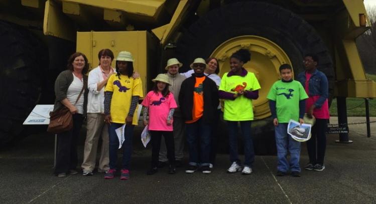 Guidry and Gatlin take the special needs students out to the Tellus Science Museum.