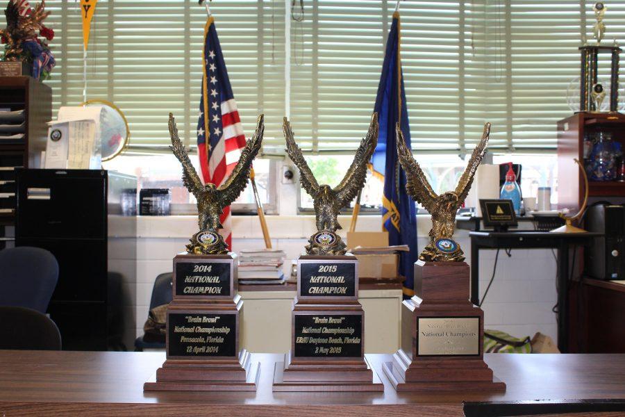 North Cobb ROTC’s achievements greatly exemplify the quality and success of the program. Three trophies specifically show their accomplishment in the Brain Brawl, a national competition they won three years in a row. “Quite frankly, I feel ecstatic about the success of our ROTC program. I couldnt be more pleased with the performance of the cadets. I have to take my hat off to them. They are the ones who go and do the hard work to make us proud and keep us proud,” Commander Joel Reaves said. 