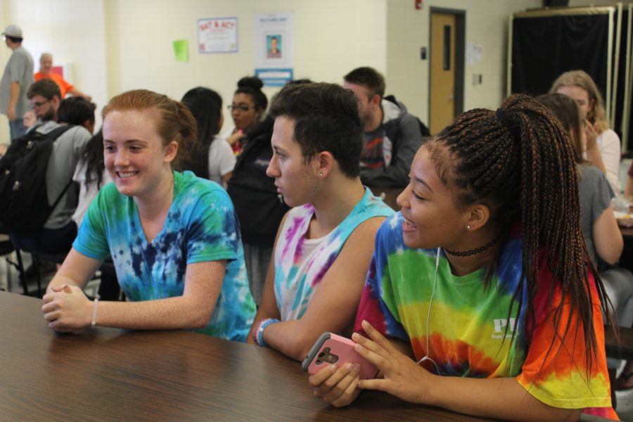NC’s first football game of the season takes place tonight and students eagerly display their school spirit by wearing tie-dye shirts in honor of the theme.“I’m so excited for tonights game, my cousin is flying in from New York and we are both going to the game,” senior Brandon Isnetto said. 