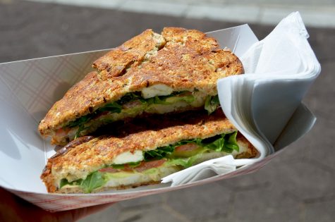 After perusing the stalls for a few hours, I began to get hungry and ordered a Chicken and Pesto Panini from the Nectar food truck. Served warm and with lots of napkins for my messy-eating habits, I enjoyed consuming the perfectly toasted bread with juicy chicken, tomatoes, and avocado. 