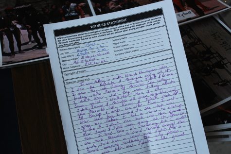 A mock witness statement assisted the investigation process to provide students with more insight.