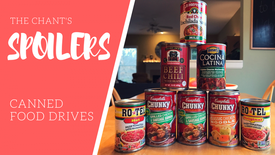 Spoilers: Canned food drives