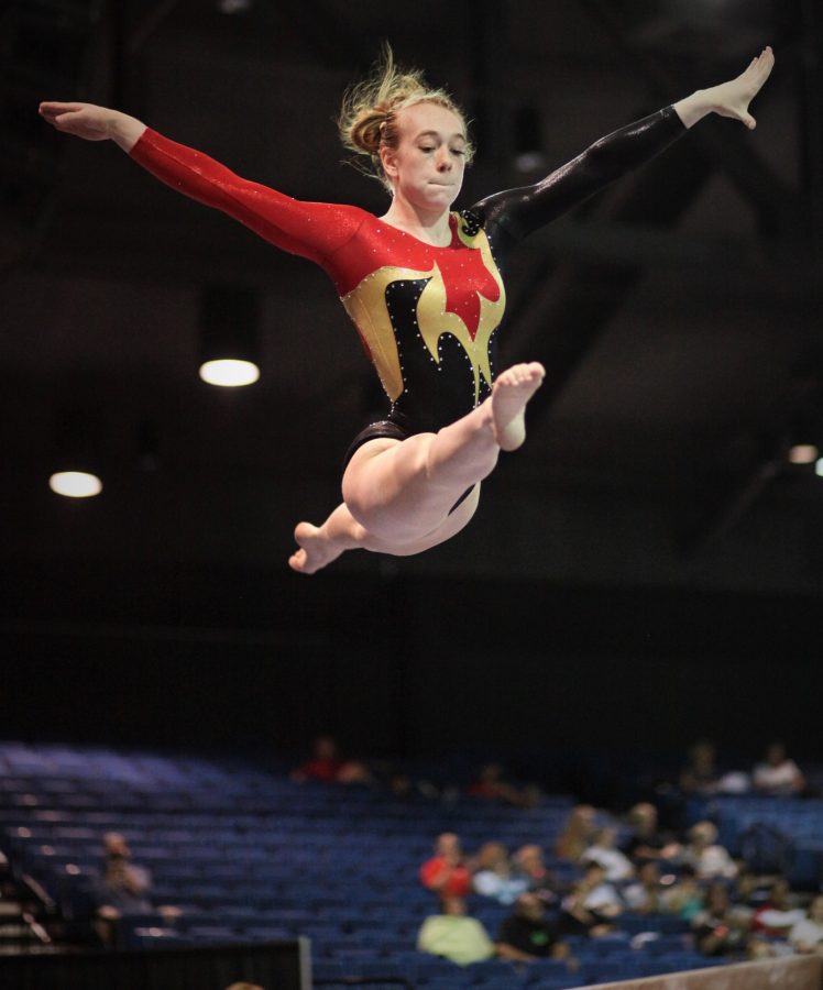 Senior Claire Haklik continues her gymnastic excellence after committing to Cornell. 