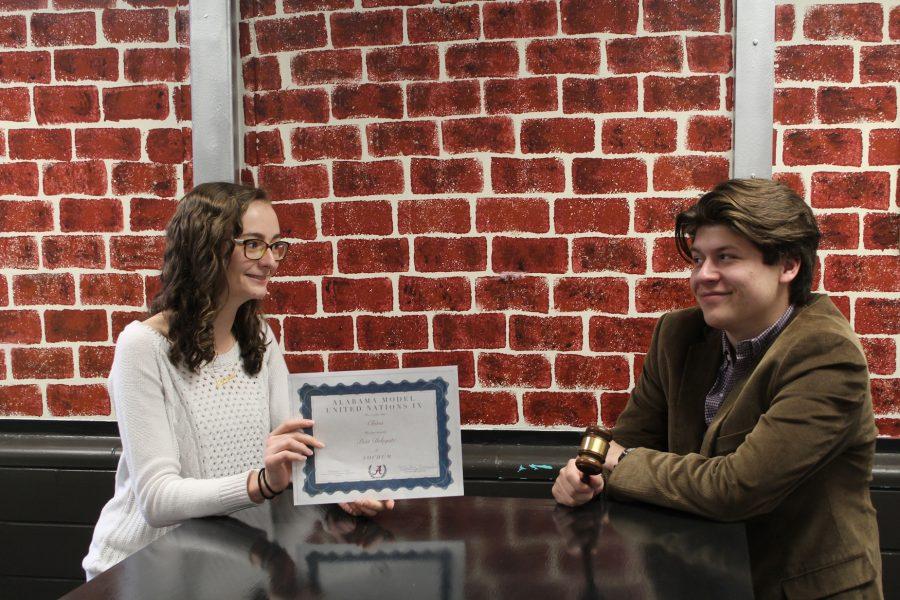 Junior Julianna Isbitts and Senior Zac Mullinax reminisce about this past weekend at the ninth annual University of Alabama Model UN Conference. North Cobb took 12 students and left the conference with seven awards. “[My partner and I] passed some awesome resolutions to solve the problem of ecological refugees, and we ended up winning our committee,” Isbitts said. 