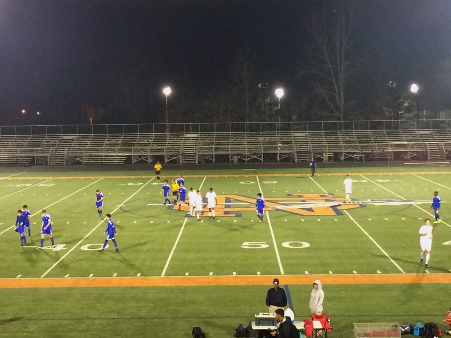 NCs mens varsity soccer team challenged the McEachern Indians on Tuesday, February 28, 2017.