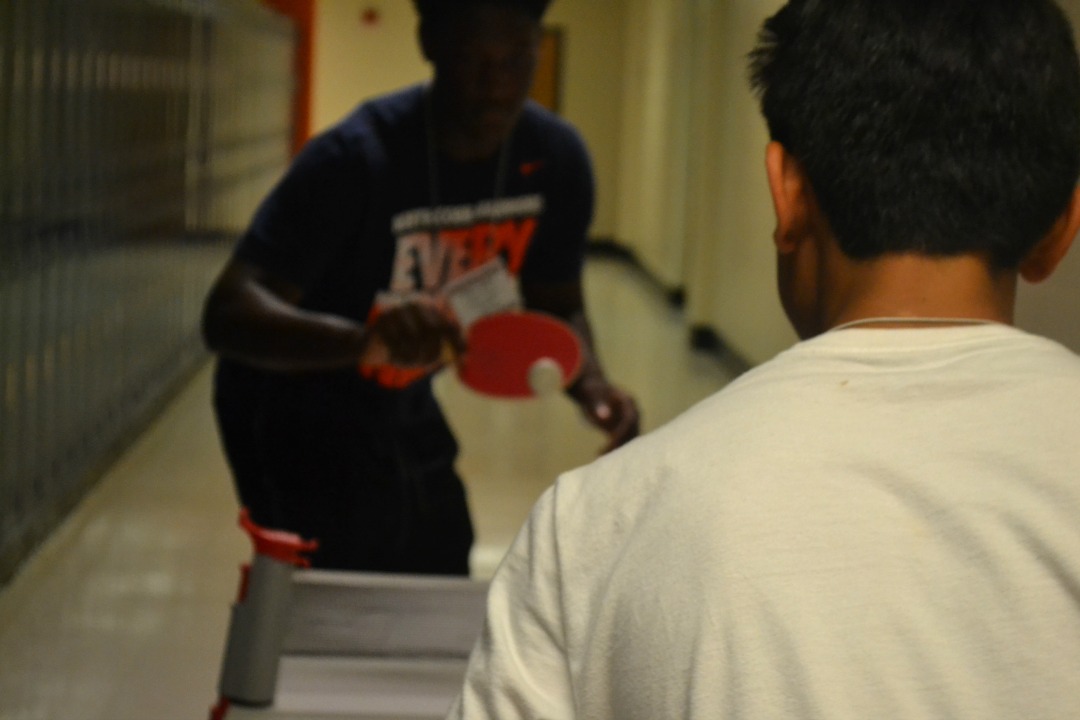 While mentorship students usually run the halls delivering passes and making copies, these two mentors were spotted playing ping pong in the 600 hall. Maybe we should all consider mentorship!