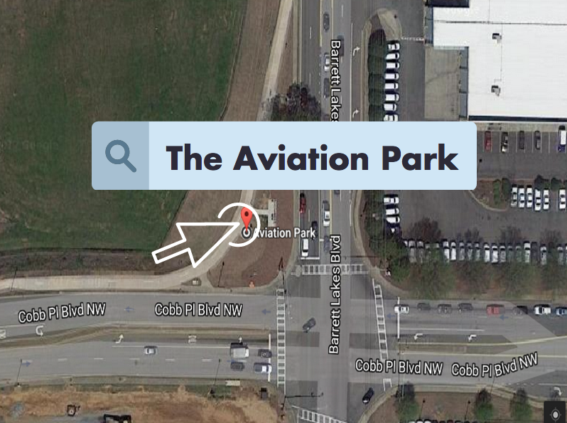 Aviation Park will open in early 2018 at the corner of Barrett Lakes Boulevard and Cobb Place Boulevard. 