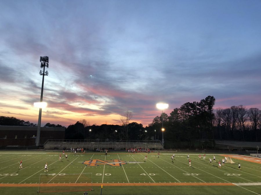 NC’s varsity lacrosse team played games Kennesaw Mountain High School, Trinity Christian High School, and North Springs High School. With one win out of three games, NC’s record moved to 4-5.
