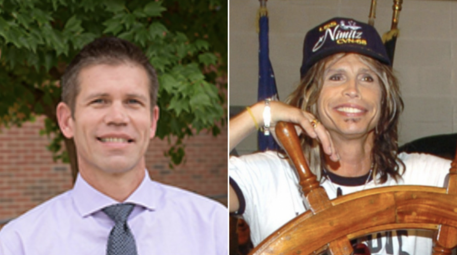 Students and staff at NC long thought any resemblance between assistant principal David Stephenson and Aerosmith singer Steven Tyler merely coincidental. As time revealed, though, the real relationship proves anything but. Inspired by the experience, Tyler now plans to re-record his classic “Dude (Looks Like a Lady)” as “Rock Star (Looks Like a Social Studies Teacher).”