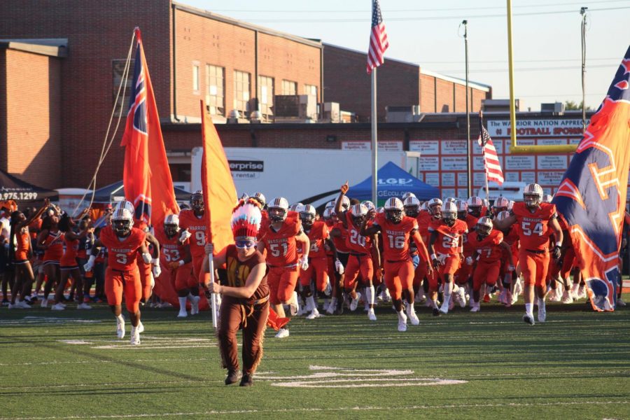 The 2019-2020 NC Varsity football team continues the traditional banner run, led by the controversial Warrior mascot. The NC offense went on a rushing and passing frenzy, racking up over 400 yards in a 42-10 win over the Etowah Eagles. “Every year we play them, it’s a dogfight,” said Head Coach Shane Queen. 