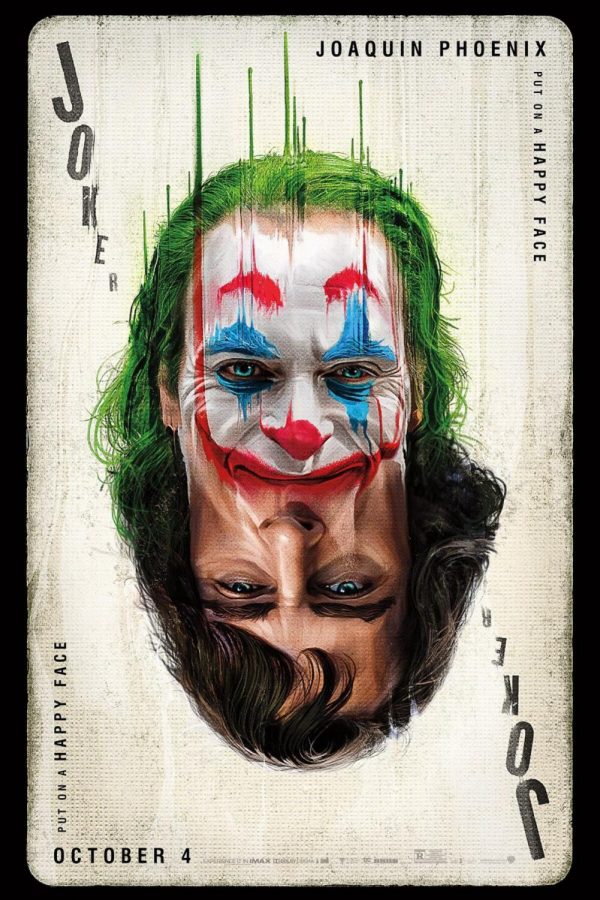 The final poster for Joker released two weeks before the film’s release. The new film, based on the iconic DC supervillain of the same name, stars Joaquin Phoenix, Robert De Niro, Zazie Beetz, and Frances Conroy. Directed by Todd Phillips (War Dogs), the film tells the tale of failed stand-up comedian Arthur Fleck who, after society constantly rejects and neglects him, becomes a symbol of chaos and unrest in a 1980’s Gotham City.