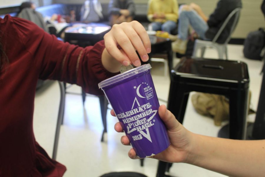 In honor of Breast Cancer Awareness Month, National Honor Society (NHS) members will collect any donations from students, teachers, and their community. The donations help fund for research into the diagnosis, treatment, and cure of the disease. To donate, look for any NHS members with a purple cup or bucket.