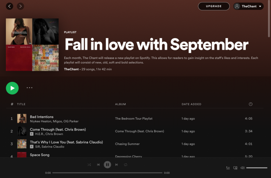 Dive into The Chants Fall playlist!
