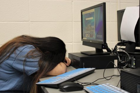 Falling asleep at desks in the middle of classwork becomes normal through the first couple of weeks of coming back to school. Teenagers need a full 8-10 hours of sleep to fulfill their rest for the day. Little to no sleep brews bad mental health, which can cause extra stress for students.