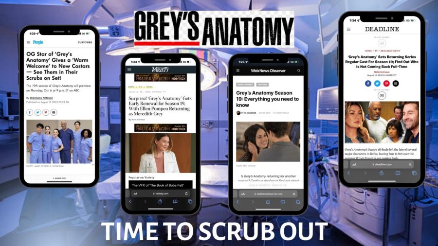 Entertainment news outlets post updates on the status of “Grey’s Anatomy” whenever they arise. Since the announcement for season 19 on January 10, fans flock to these news sites to receive the latest details on their favorite medical drama. The articles shown above discuss which main characters will return, the new cast of interns joining and an emphasis on Ellen Pompeos reduced role in the show moving forward. The major changes occurring make the popular show unrecognizable, and further creates a disconnect from the inception of the show. A program should not stay on air when its core components start to change and fade away, “Grey’s Anatomy” included. 
