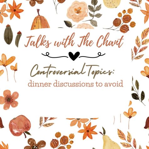 Join us at The Chant as we discuss what not to bring up at the dinner table this Thanksgiving. This year people from all over the world will travel to join family over a meal. Lauren Lee and Giovanna Talone talk about those topics forbidden to bring up while gathered around the table.