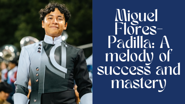 From his sincere relationships within the NC community to his contributions to Friday night football games, senior drum major Miguel Flores-Padilla has embedded his essence into the Warrior Nation. Inspired by the people around him, specifically previous band director Sheldon Fraizer, Flores-Padilla’s tenderness to the people he cherishes and his leadership to the marching band highlights his desire for human connections and his passion for music. Proudly holding his Mexican-American identity close to him, he seeks diversity and inclusion in the brunt of hardship.
