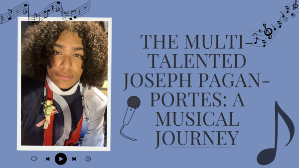 Through his work in marching band, theater and independent hobbies, senior Joseph Pagan-Portes embodies musical versatility at  NC. Known for his role as Miss. Agatha Trunchbull in NC’s production of “Matilda The Musical Jr,” Pagan-Portes works to build community, develop leadership and spread laughter any and everywhere. Nonetheless, underclassmen and teachers will need to wave goodbye to Pagan-Portes’ various characters and voices as he concludes his last semester at NC. 
