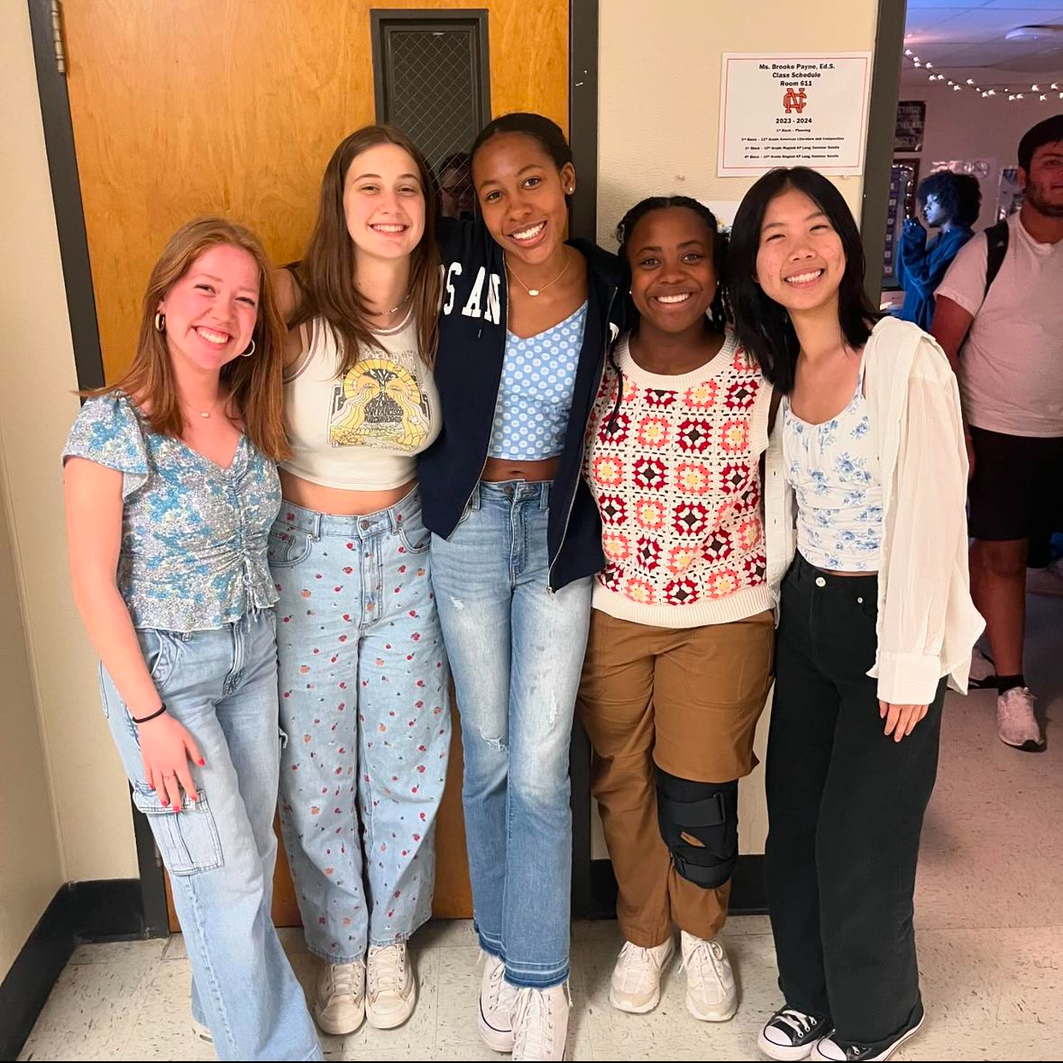EcoWarriors club members pose in their Earth Day attire while promoting their donation efforts towards the Environmental Defense Fund (EDF). Alongside club members and students, various of NC’s science instructors joined in on the fun by dressing in various hues of earthy greens. 