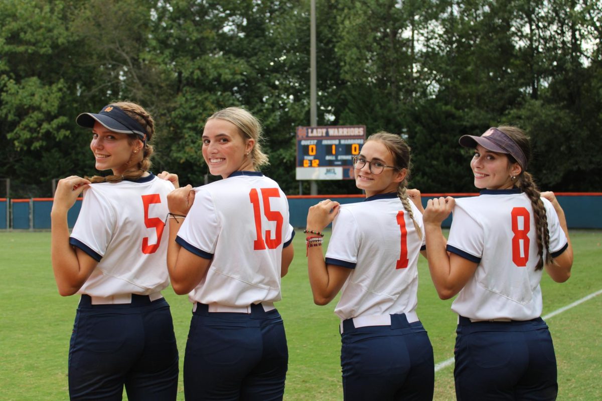 The NC varsity softball team honored their seniors during their game against Chapel Hill High School. The team played their hardest for the class of 2025, ending the game early with a mercy rule. A ceremony took place after the game to honor these girls and send them off with a proper goodbye.