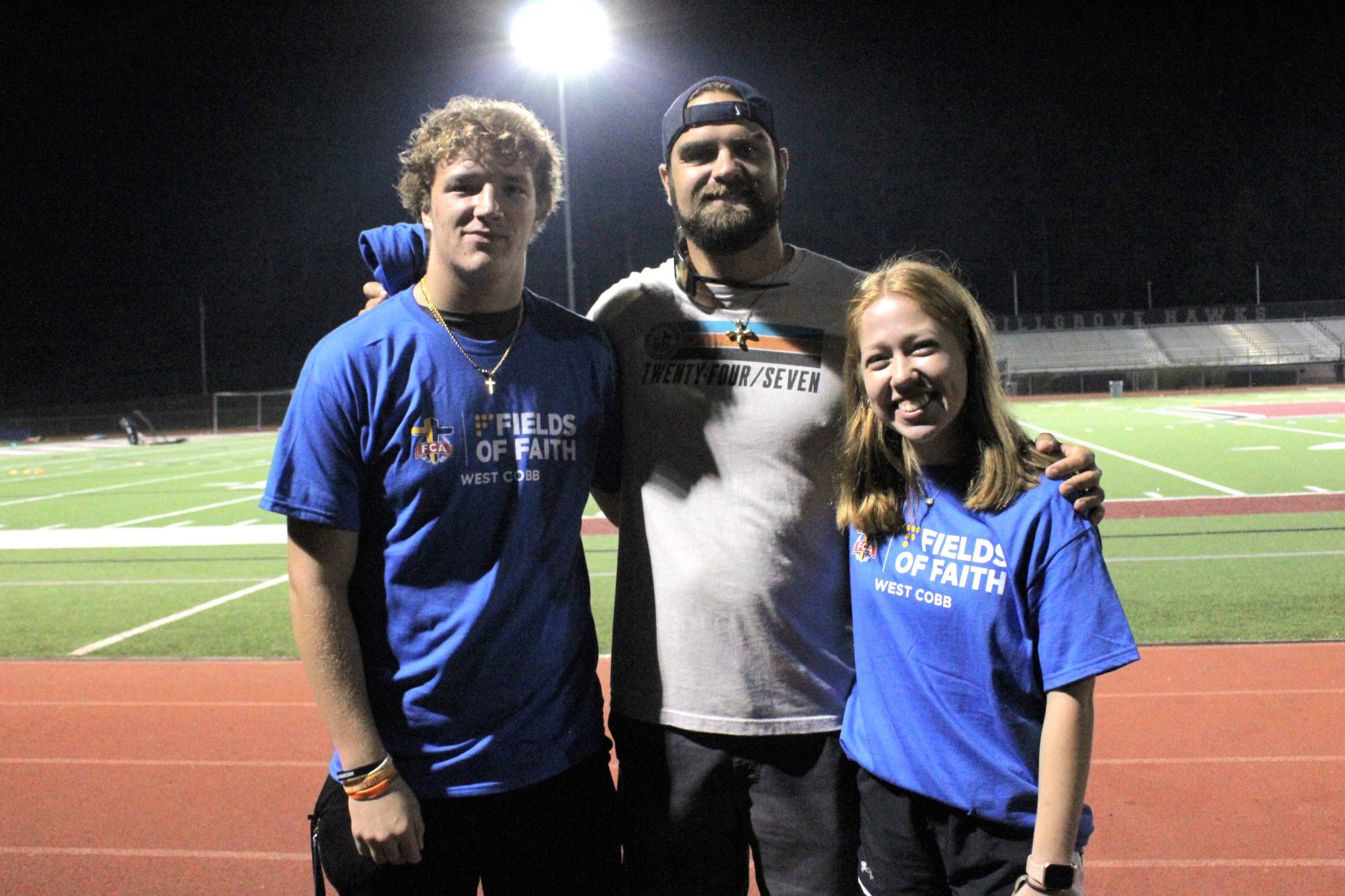 Tuesday, October 8, Hillgrove High School held its annual Fields of Faith for all of the Fellowship of Christian Athletes (FCA) programs within West Cobb schools. With exciting games and food trucks at the event, students prepared to hear from their peers through worship and a student-given message, preaching the Gospel. Fields of Faith brought together the Christian community for fellowship and sports-centered amusement.