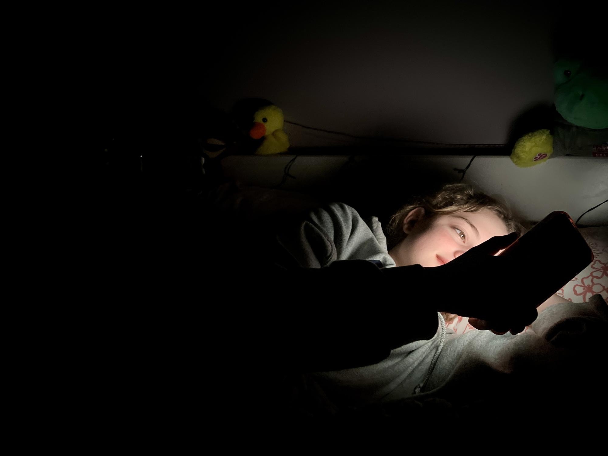 Vexed by daily stress, individuals may stay awake during late night hours to participate in recreational activities missed throughout the day.