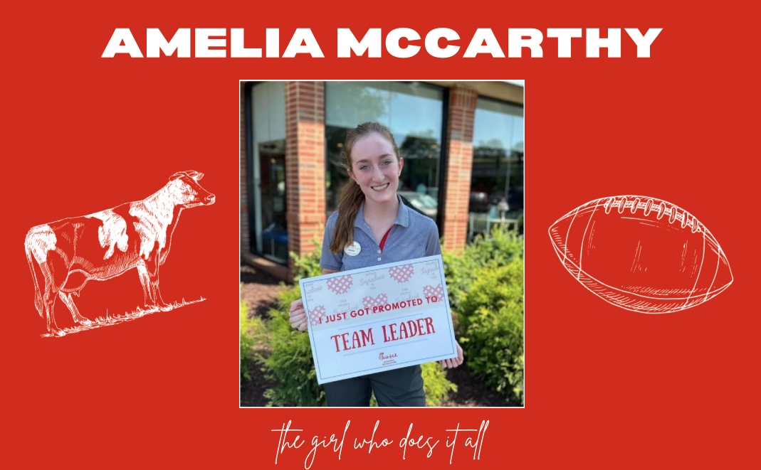 	Amelia McCarthy’s exceptional work ethic shines both as a student at NC and in her role as a manager at Chick-fil-A. Over her four years in high school, she steadily advanced through various promotions at Chick-fil-A, earning her the leadership position she currently holds. Before heading to college, McCarthy leaves a lasting impression on the Acworth and Kennesaw communities, striving daily to inspire excellence.
