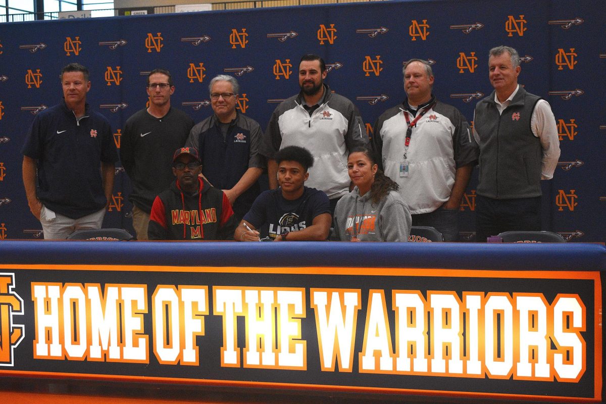 	As the Class of 2025 prepares for a future outside of NC, several young athletes — such as Donte Wagner-Kline — look excitedly towards taking their skills onto a new playing field. November 13, Wagner-Kline signed to play lacrosse with Emmanuel University, an opportunity that will sharpen his passion for the sport. With the support of his family and teammates, he hopes to end his final season playing for NC’s varsity boys lacrosse team (7-0) with a bang. 