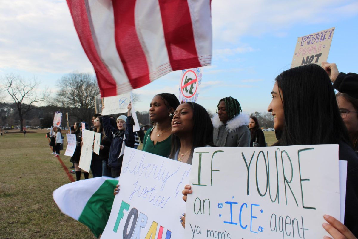 As the U.S. Immigration and Customs Enforcement (ICE) agents continue to infiltrate cities across the country, student-led protests have faced a drastic increase. Similar to other schools around Georgia, NC organized a walk-out to demonstrate the severity of the situation. After an email sent by Cobb County threatening students with consequences that could lead to out of school suspension, students decided to take things into their own hands by organizing a peaceful protest at a nearby park.